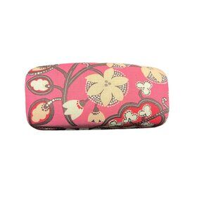 VERA BRADLEY Hard Shell Sunglass Eye Glass Clam Shell Case‎ Pink Floral